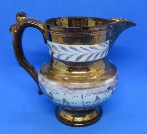 Copper pink lustre vintage - &,