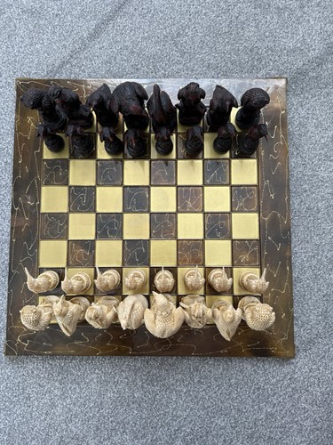British birds chess set - set, resin