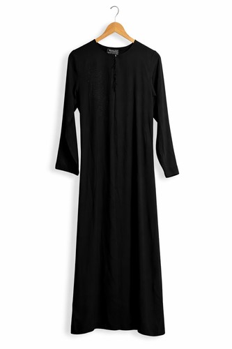 Karam black abaya dress - al,