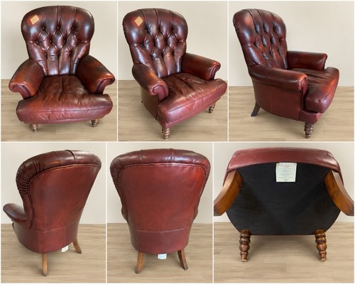 Vintage burgundy leather - burgundy,