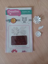 Floral Die Cutter ~ 2 Flowers +leaf