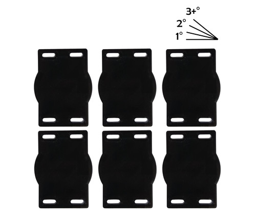 Cleat wedges degree 6 - x, for