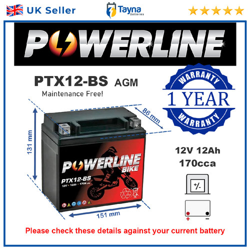 Motorcycle battery for yamaha - motorcycle,