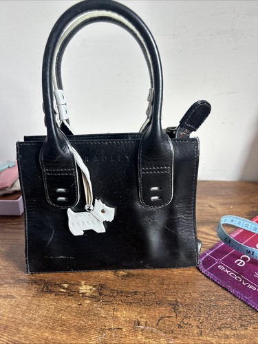 Radley black leather mini - leather, grab