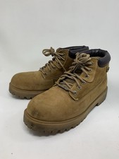 Vintage Men’s Skechers tan leather lace-up combat boots Size 9[b.F1]