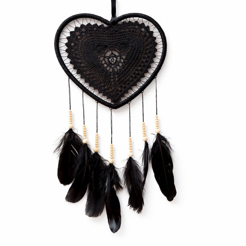 Dream catcher black handmade - dream,