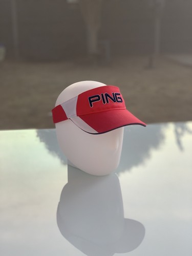 Ping golf visor hat - visor/hat, red