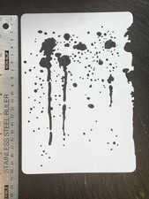 Stencil Background water Dots