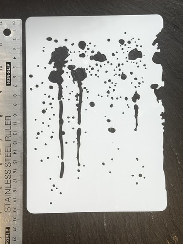 Stencil background water dots - stencil,