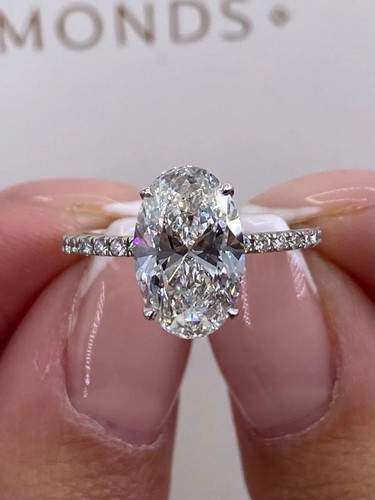 80ctw oval cut moissanite - 2.80ctw,