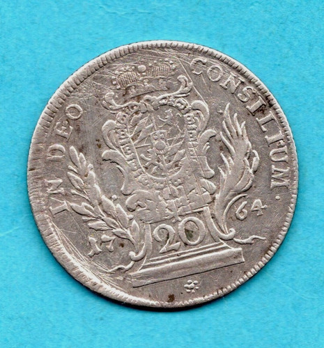 1764 silver kreuzer coin - 20,