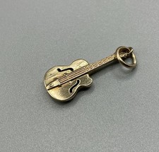 9ct Gold 9ct Gold Guitar Charm - Hallmark 9.375
