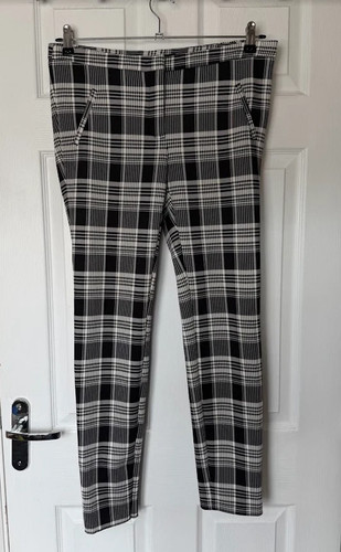 Zara basic plaid trousers - basic,