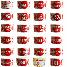 500x RED Sign SELF Adhesive