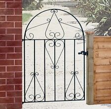 Classic Metal Scroll Garden Gates from 838mm to 991mm GAPS Low Bow Wrought Iron