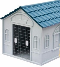 Plastic dog kennel pet house - plastic,