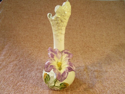 Vintage ceramic lily vase - vintage,