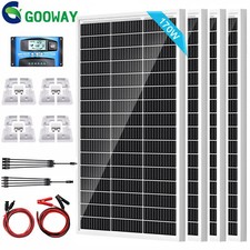 170W 200W 340W Watt 12V Mono Solar Panel Kit Battery Charger Caravan Shed RV