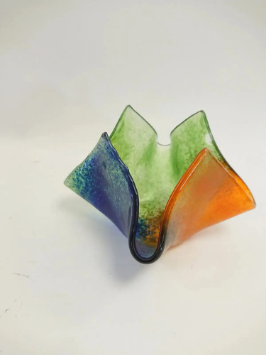 Multicolour art glass freeform - art,
