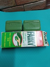 Fairy Mild Green Vintage Household Soap 2 x 155g stain pre treatment bars 310gl3