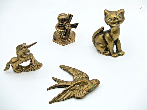 Job lot vintage brass - lot, 4