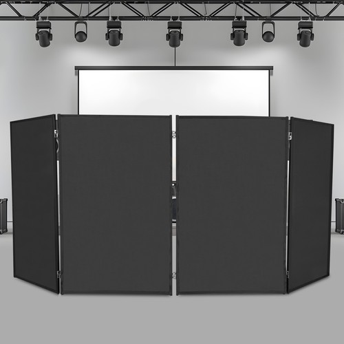Foldable booth panels - dj,