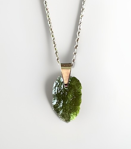 Genuine moldavite stainless