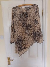 Roman Originals Ladies Animal Print top size 14