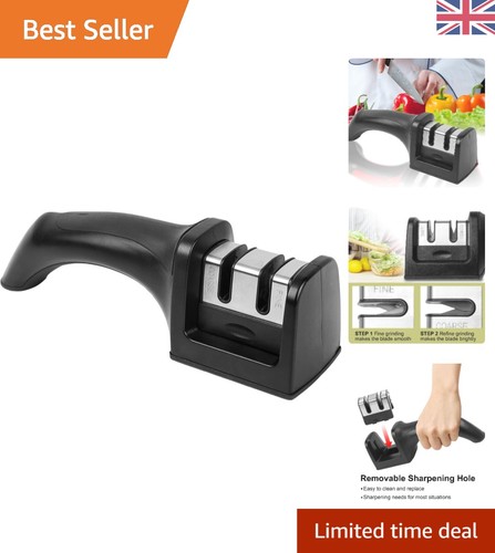 Stage knife sharpener with - 2-stage,