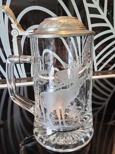 Vintage etched glass - vintage,