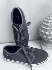 AIRWALK Tempo2 Suede Skate Lace Up Casual Trainers Shoes Grey/brown Size 6