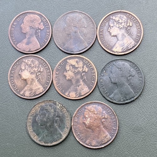 Victoria pennies 1872 - 8x,