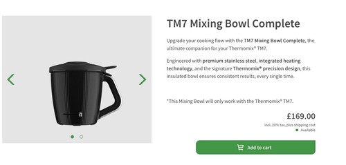 Thermomix tm7 mixing bowl - thermomix,