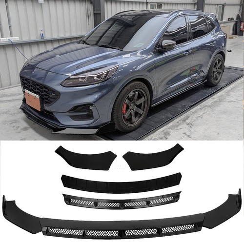 Black front bumper lip - black,