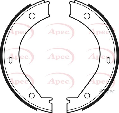 Apec brake shoes - apec, rear