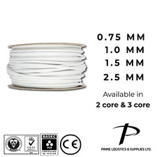 White Flex Round cable 2 3