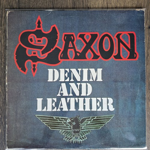Saxon denim and leather lp - -, leather,