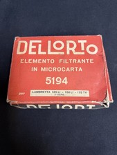 LAMBRETTA DELLORTO ORIGINAL BOXED AIRFILTER SERIES 2 Li 125 150 & Tv 175