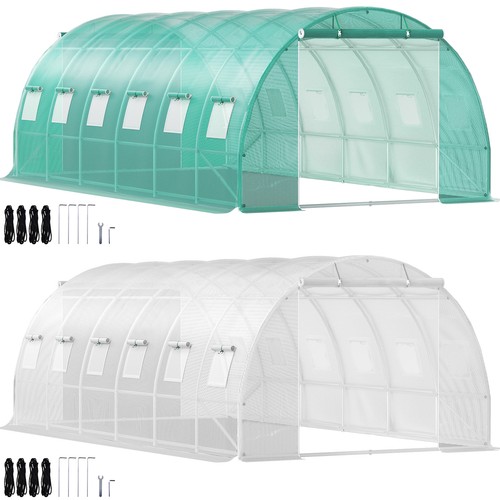 Walk greenhouse galvanized - walk-in,