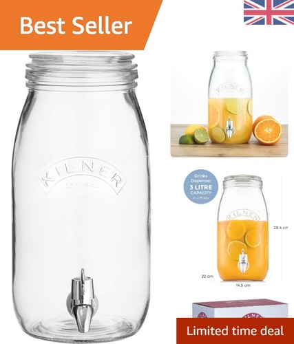 Kilner glass drinks - 3l,