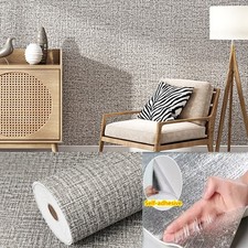3D Gray Linen Wallpaper Peel &