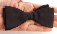 Vintage 1950s Black Silk