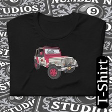 Jurassic park jeep colour - jurassic,