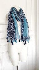 Ladies Navy  Blue Ditsy Arty