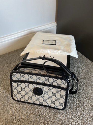 Gucci canvas messenger bag - bag, new
