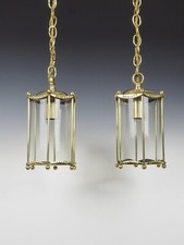 Antique Pair of Brass Ceiling