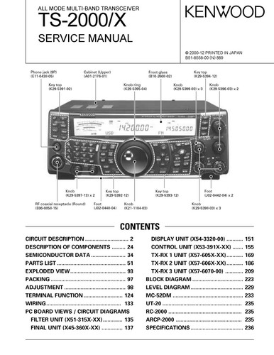 Service manual for kenwood - service,