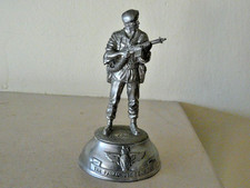 CHAS C STADDEN 80MM PEWTER PRIVATE PARACHUTE REGIMENT 1974