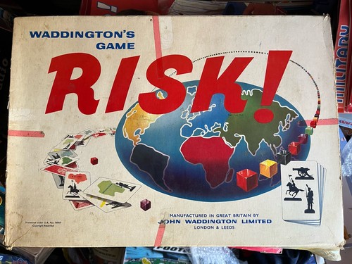 Waddingtons risk board game - waddingtons,
