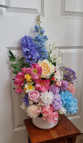 Silk hydrangea rose daisy - silk,
